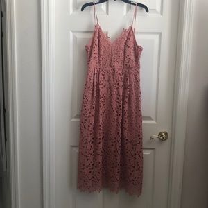 ASTR lace midi dress